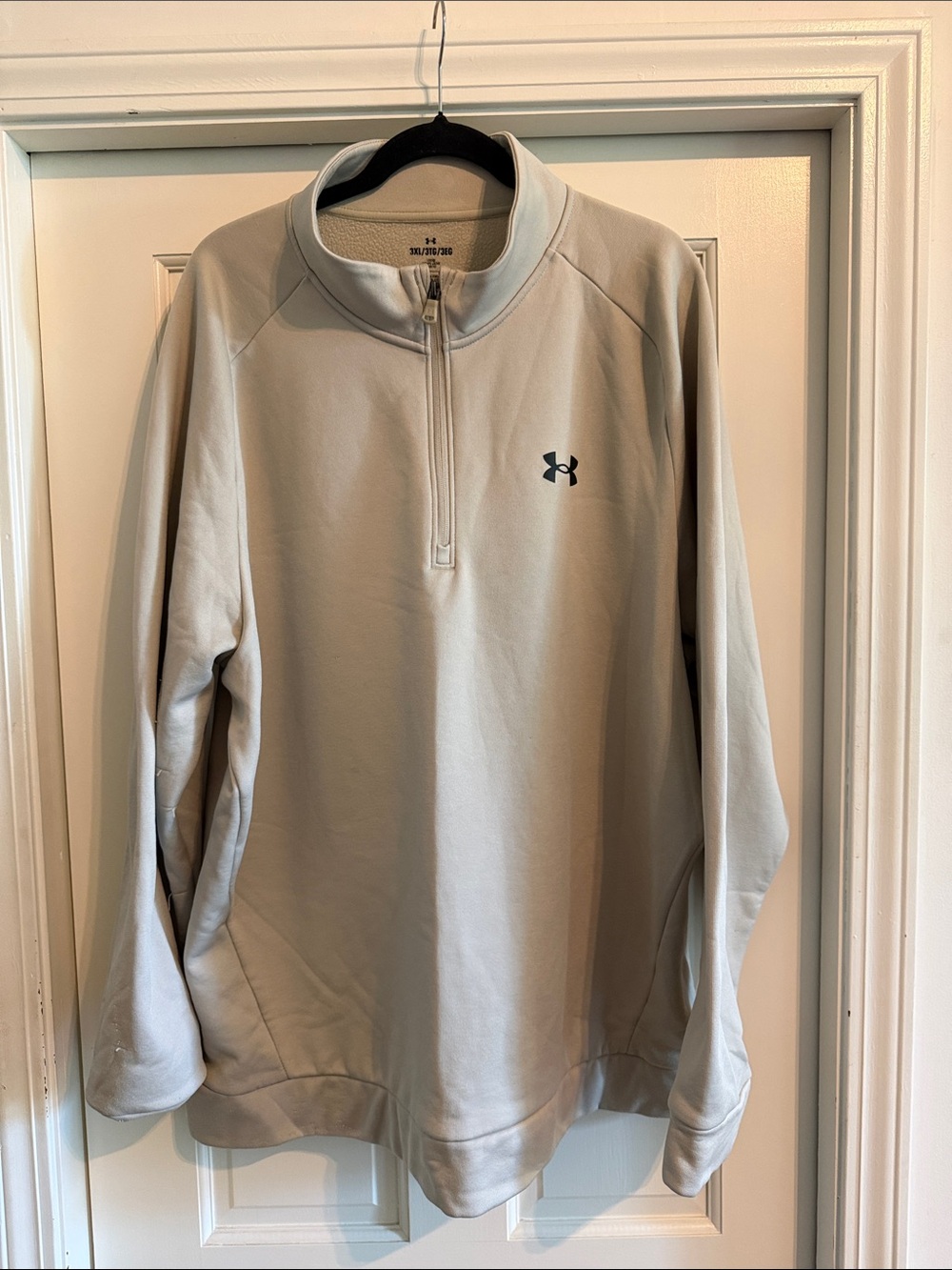 Under Armour Light Beige Quarter-Zip Pullover